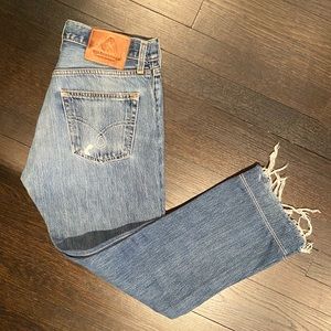Pelechecoco Vintage Reworked Recycled denim jeans